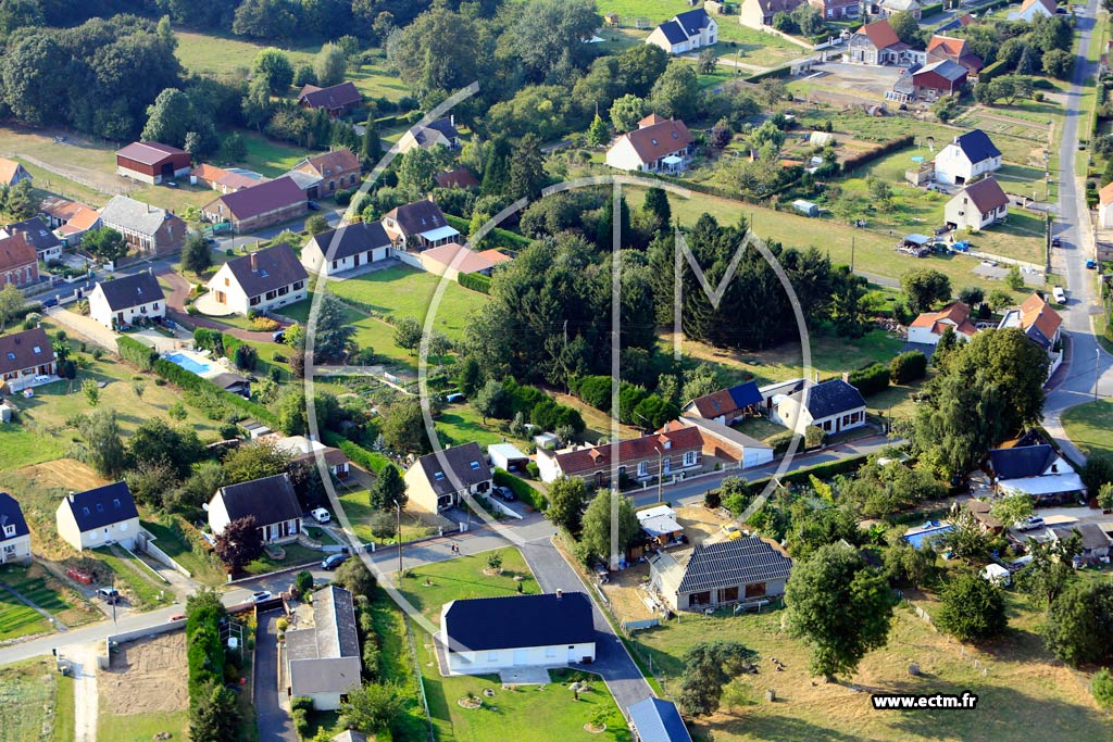 Photo arienne de Bertaucourt-Epourdon (Les Bruyres)