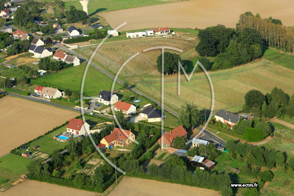 Photo arienne de Bertaucourt-Epourdon (Les Bruyres)