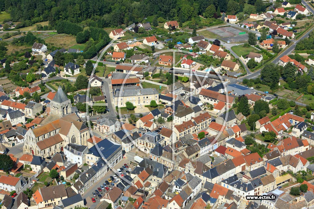 Photo arienne de Bruyres-et-Montbrault