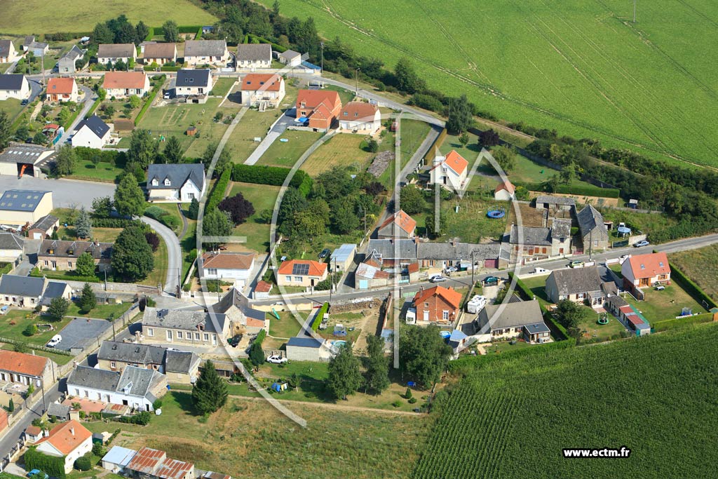 Photo arienne de Chry-ls-Pouilly
