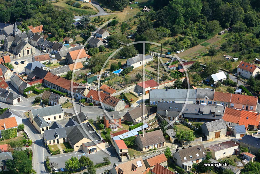 Photo arienne de Coucy-ls-Eppes