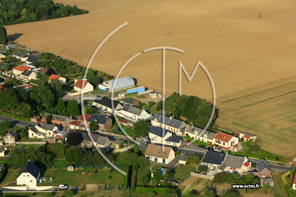 Photo arienne de Couvron-et-Aumencourt