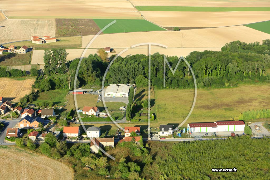 Photo arienne de Juvincourt-et-Damary