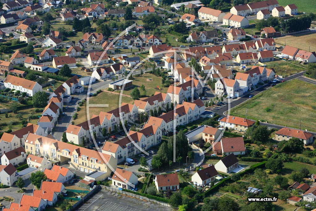 Photo arienne de Laon (Cit du Nord)