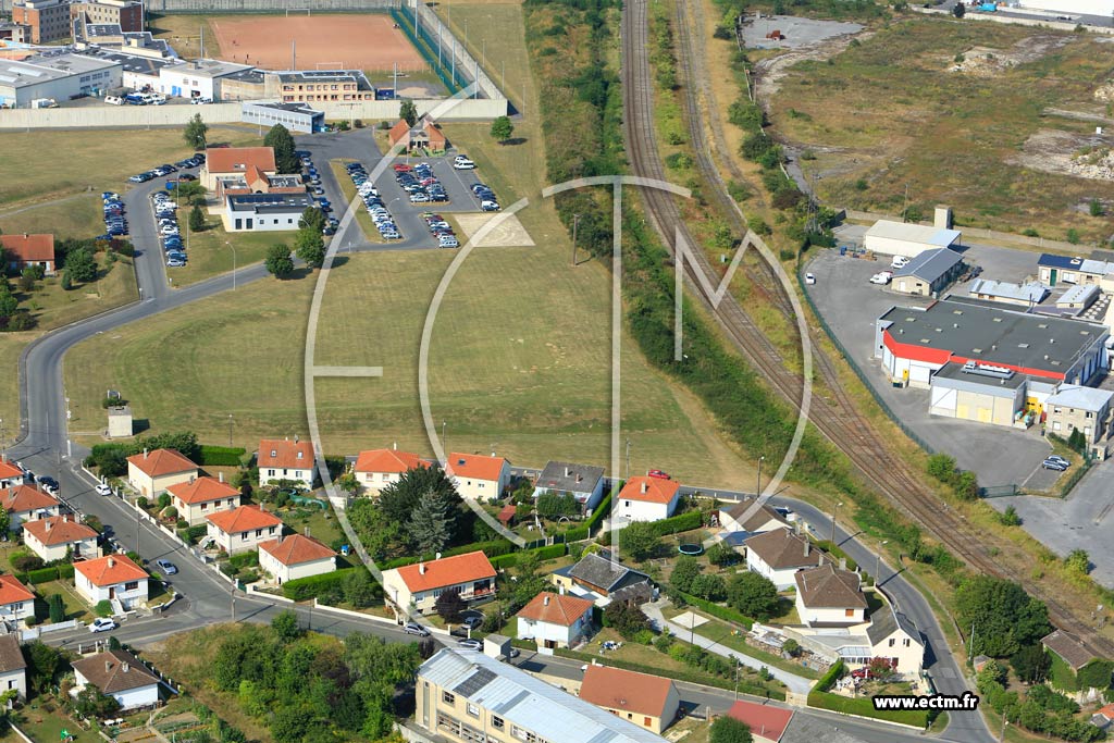 Photo arienne de Laon (Cit du Nord)