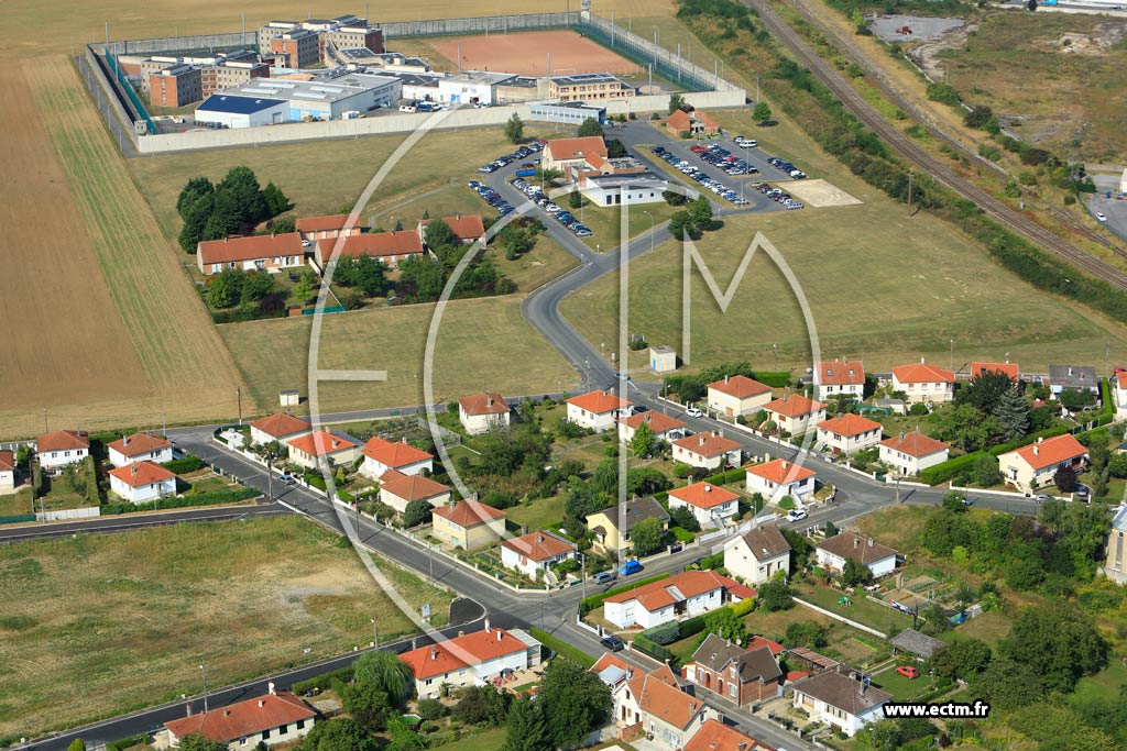 Photo arienne de Laon (Cit du Nord)