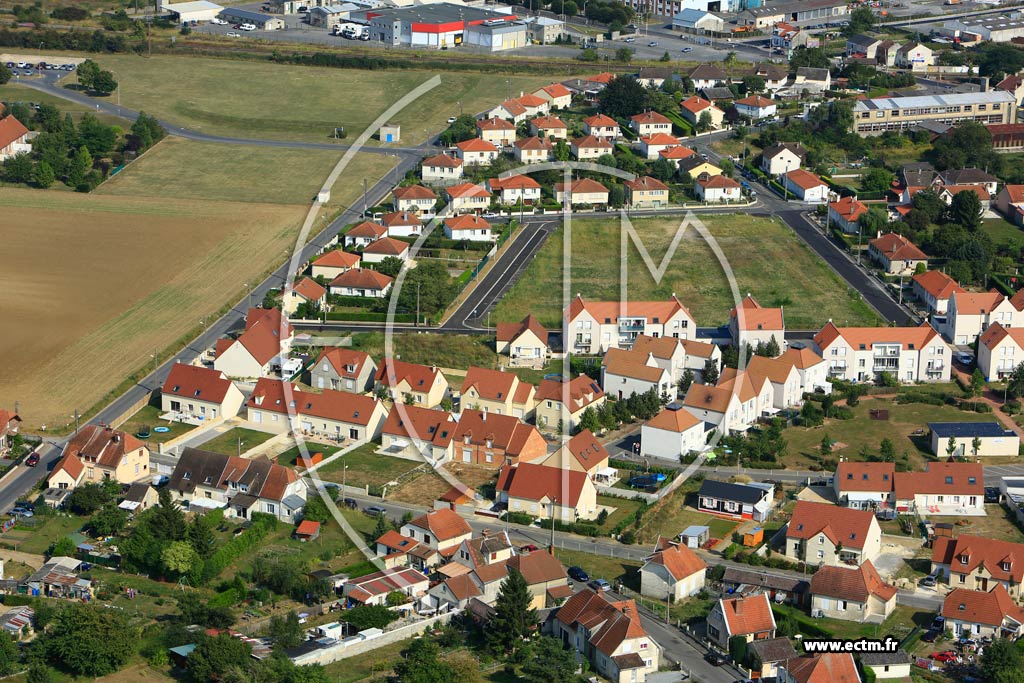 Photo arienne de Laon (Cit du Nord)