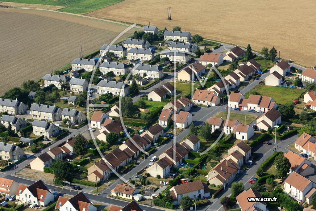 Photo arienne de Laon (Cit du Nord)