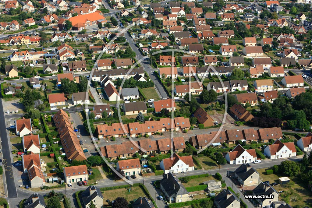 Photo arienne de Laon (Cit du Nord)