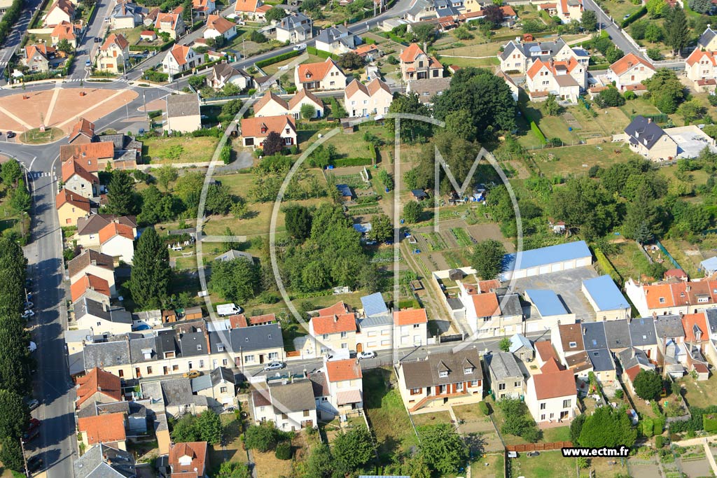 Photo arienne de Laon (Cit du Nord)