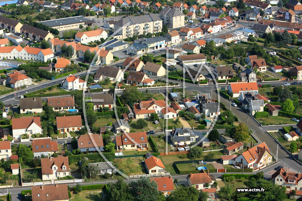 Photo arienne de Laon (Cit du Nord)