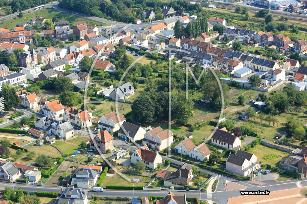 Photo arienne de Laon (Cit du Nord)