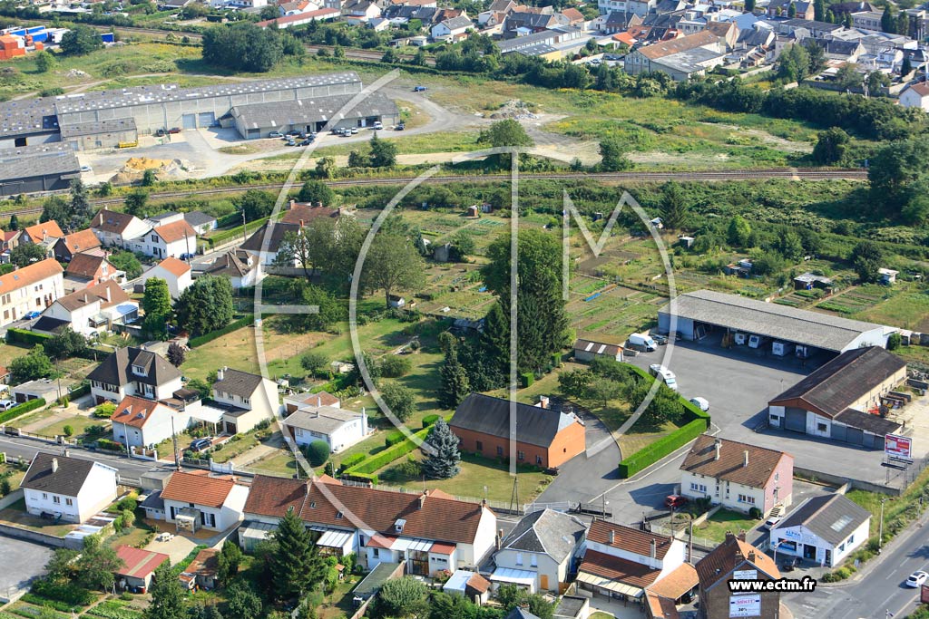 Photo arienne de Laon (Cit du Nord)