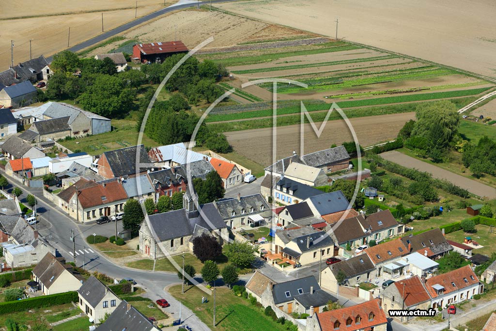 Photo arienne de Laon (Faubourg de Leuilly)
