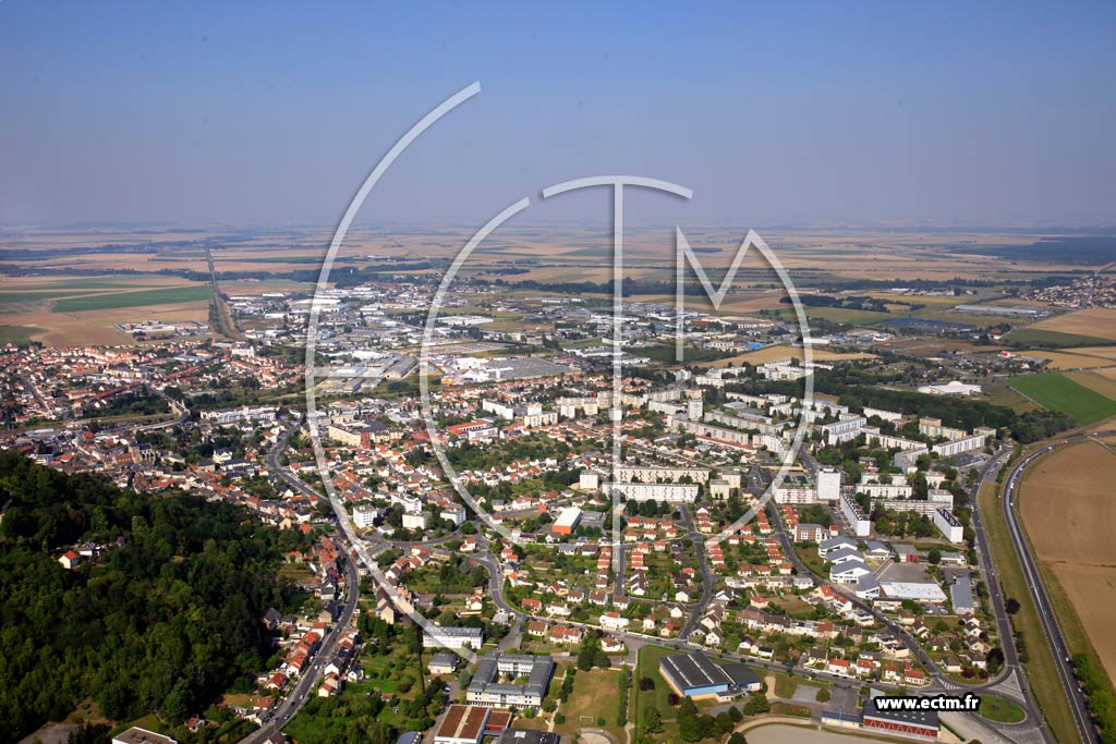 Photo arienne de Laon (Quartier Champagne)