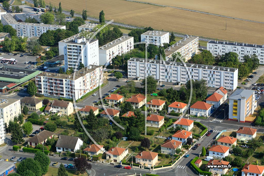 Photo arienne de Laon (Quartier Champagne)