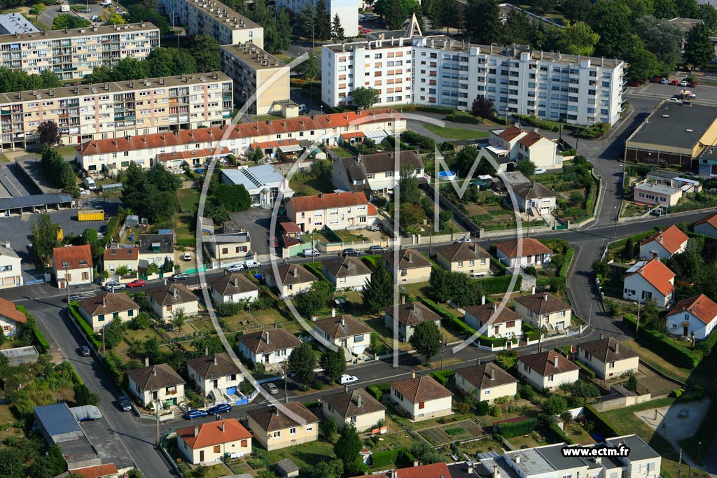 Photo arienne de Laon (Quartier Champagne)