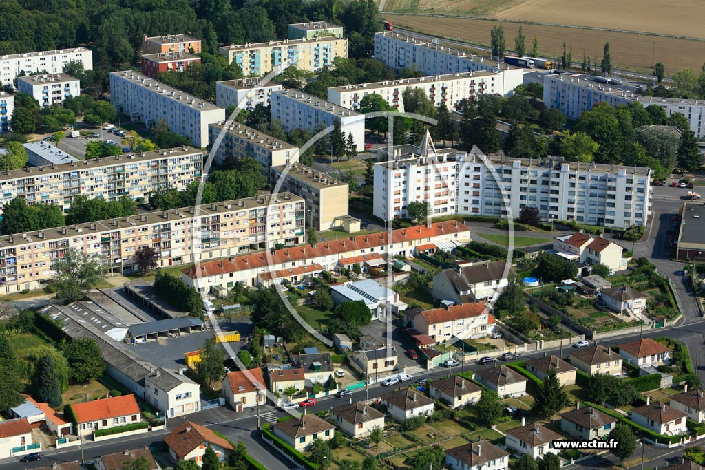 Photo arienne de Laon (Quartier Champagne)