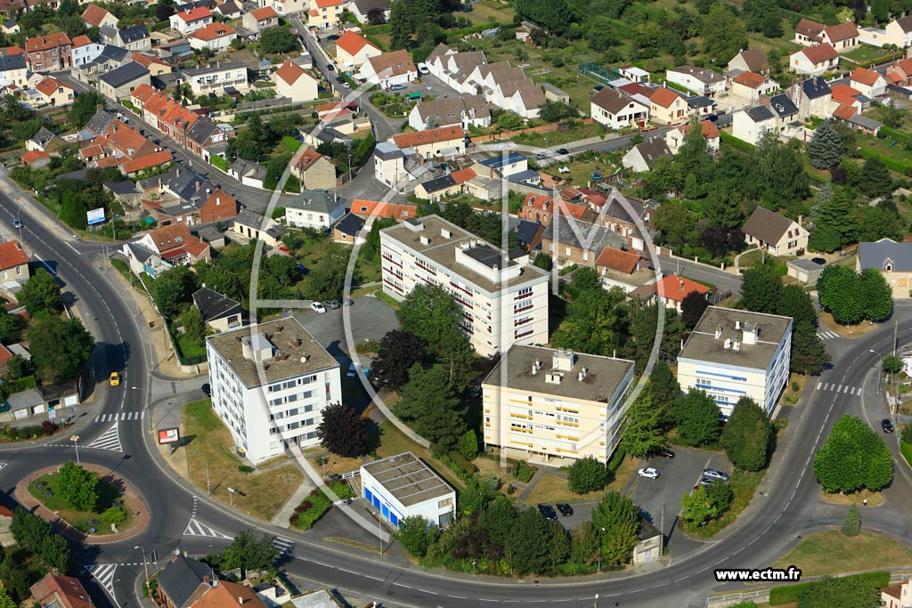 Photo arienne de Laon (Quartier Champagne)