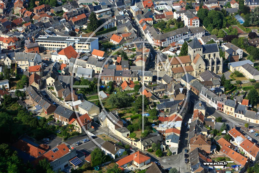 Photo arienne de Laon (Vaux)