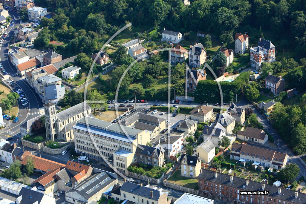 Photo arienne de Laon (Vaux)
