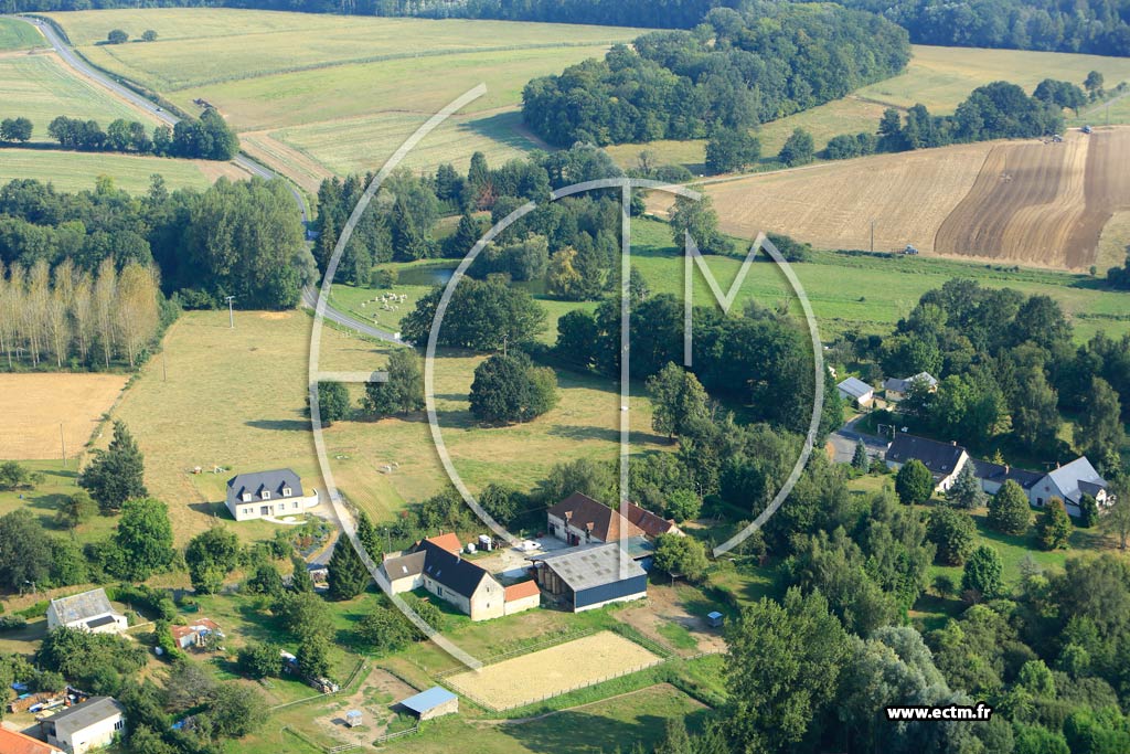 Photo arienne de Merlieux-et-Fouquerolles