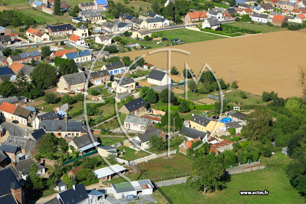 Photo arienne de Mesbrecourt-Richecourt