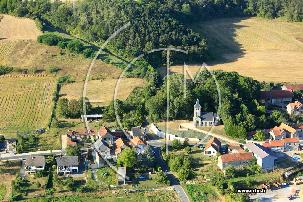 Photo arienne de Neuville-sur-Ailette