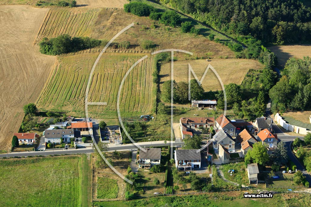 Photo arienne de Neuville-sur-Ailette