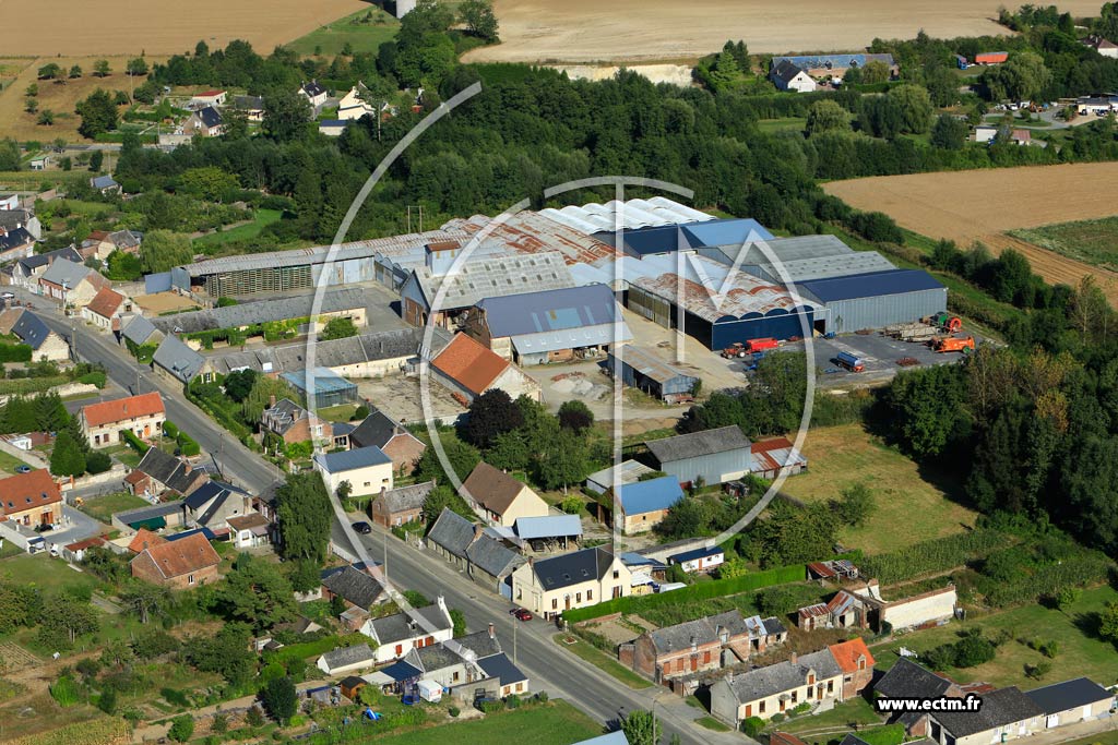 Photo arienne de Pouilly-sur-Serre