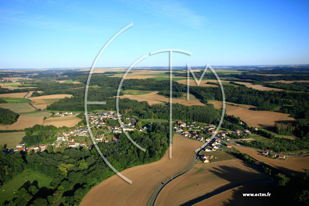Photo arienne de Autrches (Chevillecourt)
