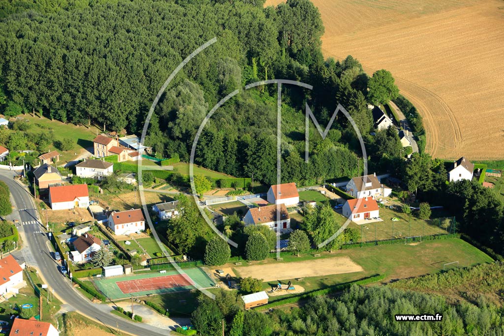 Photo arienne de Autrches (Chevillecourt)