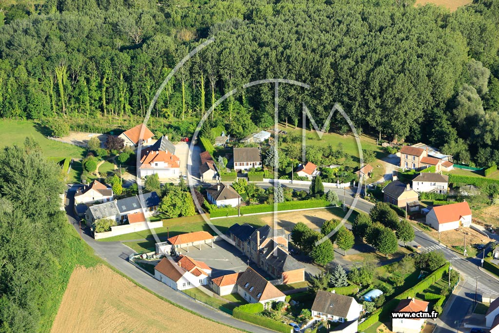 Photo arienne de Autrches (Chevillecourt)