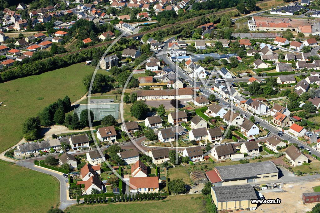 Photo arienne de Belleu