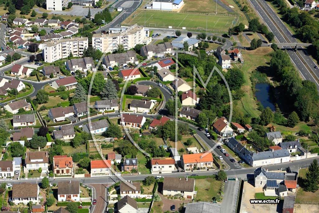 Photo arienne de Belleu