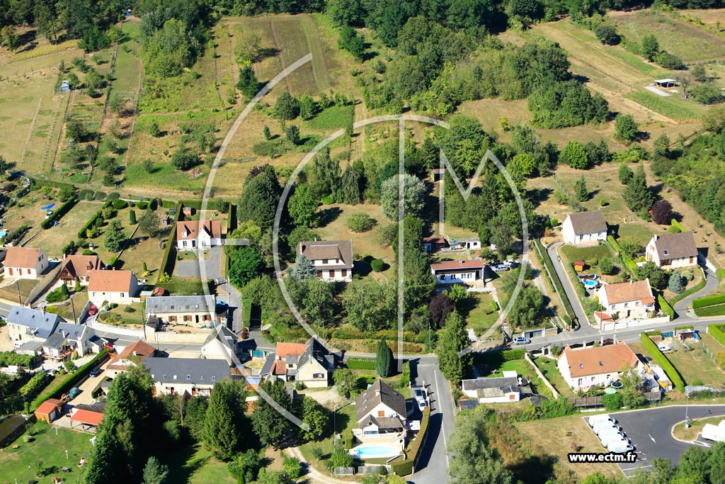 Photo arienne de Courmelles (La Roche)