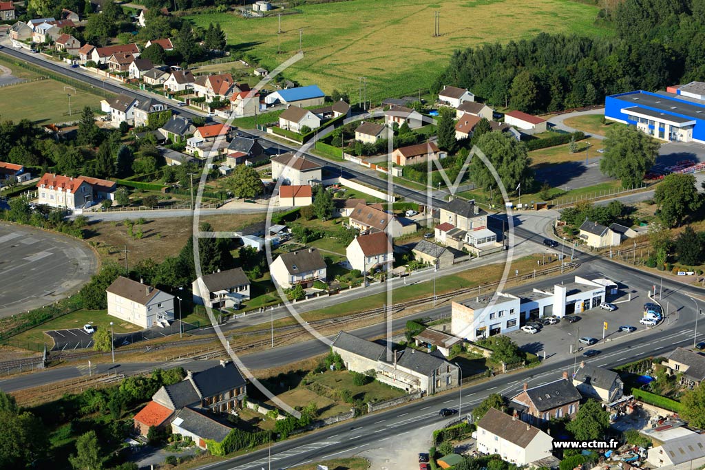 Photo arienne de Montigny-Lengrain (La Sucrerie)