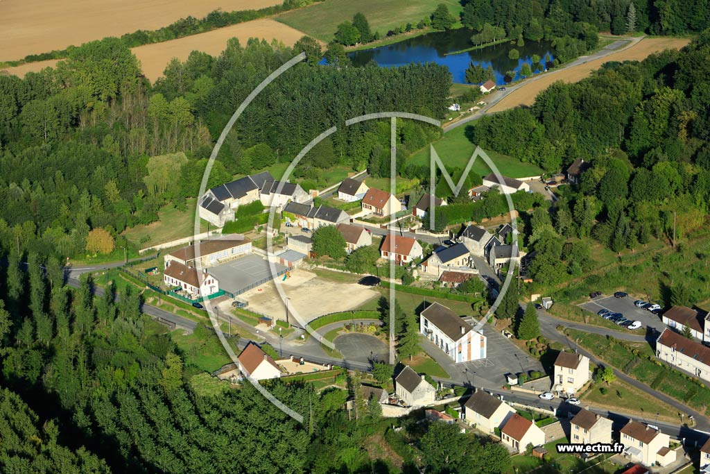 Photo arienne de Montigny-Lengrain (Orval)