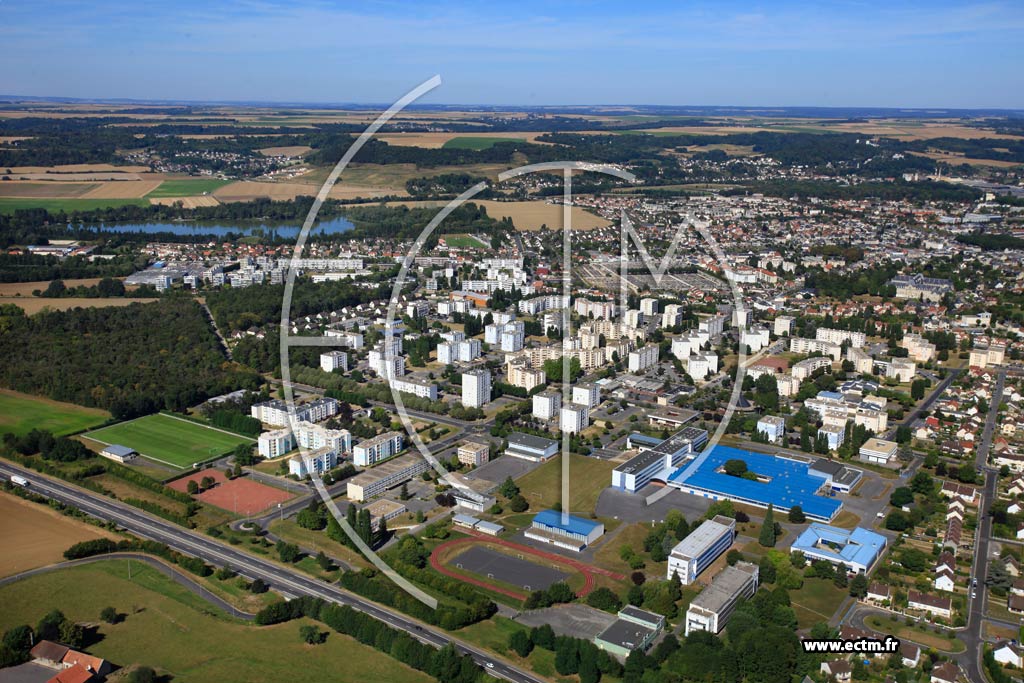 Photo arienne de Soissons