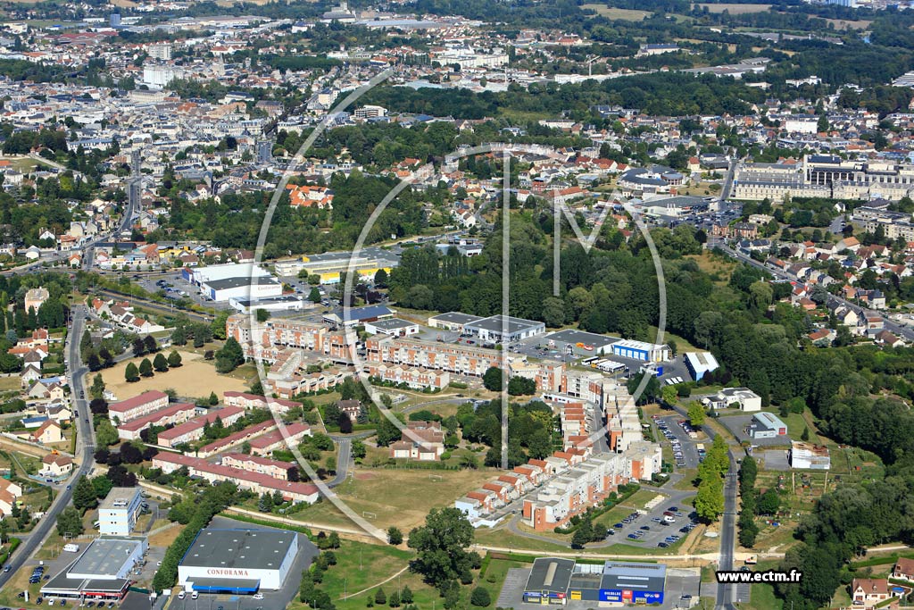 Photo arienne de Soissons