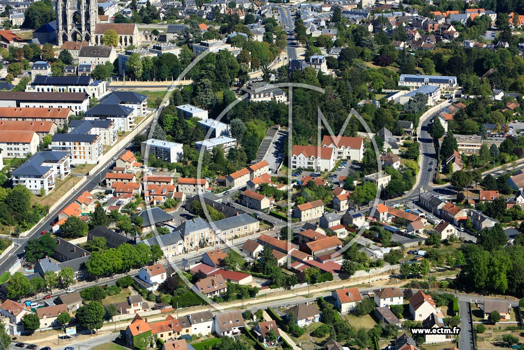 Photo arienne de Soissons