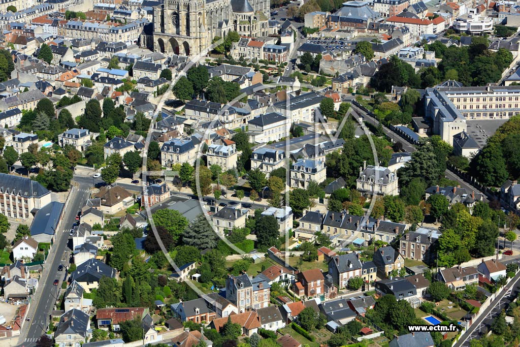 Photo arienne de Soissons