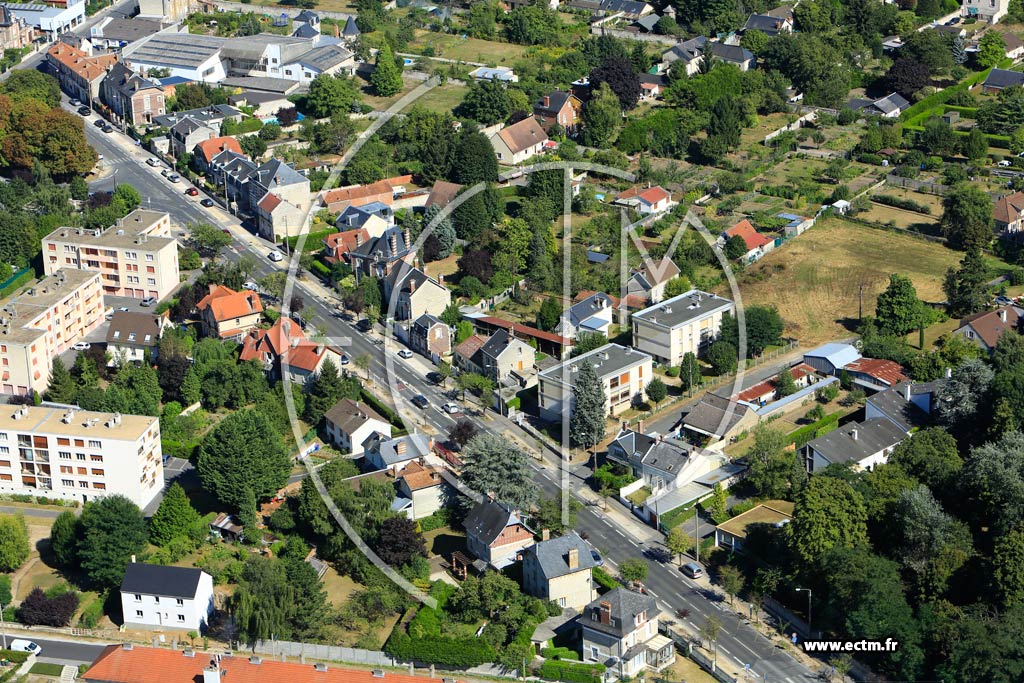 Photo arienne de Soissons