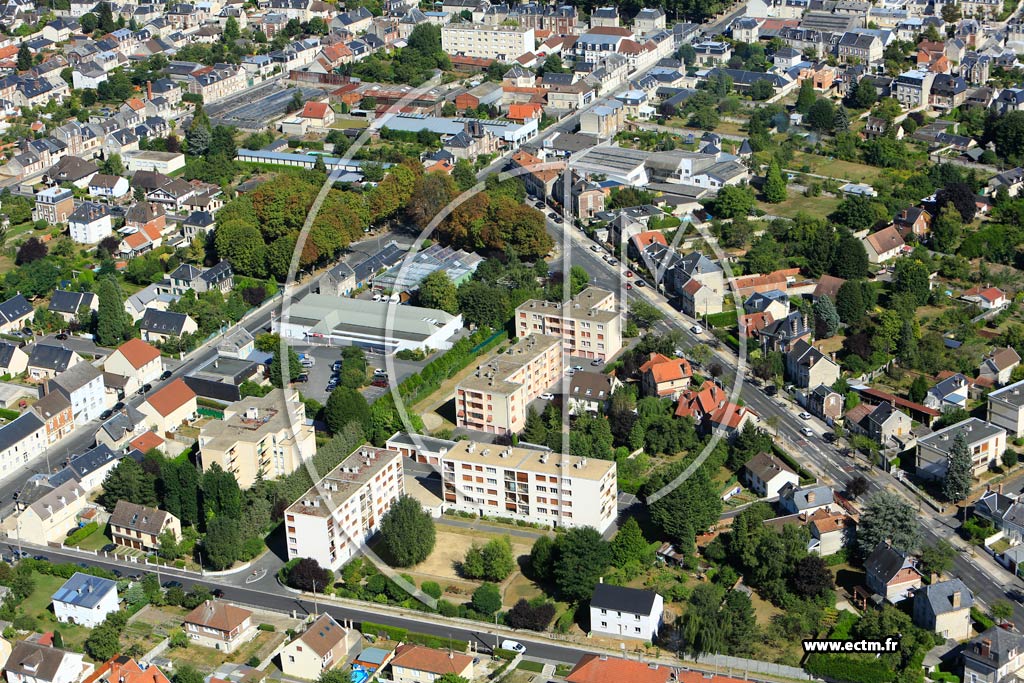 Photo arienne de Soissons