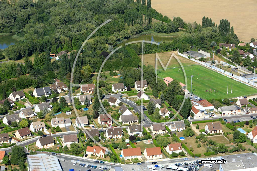 Photo arienne de Soissons