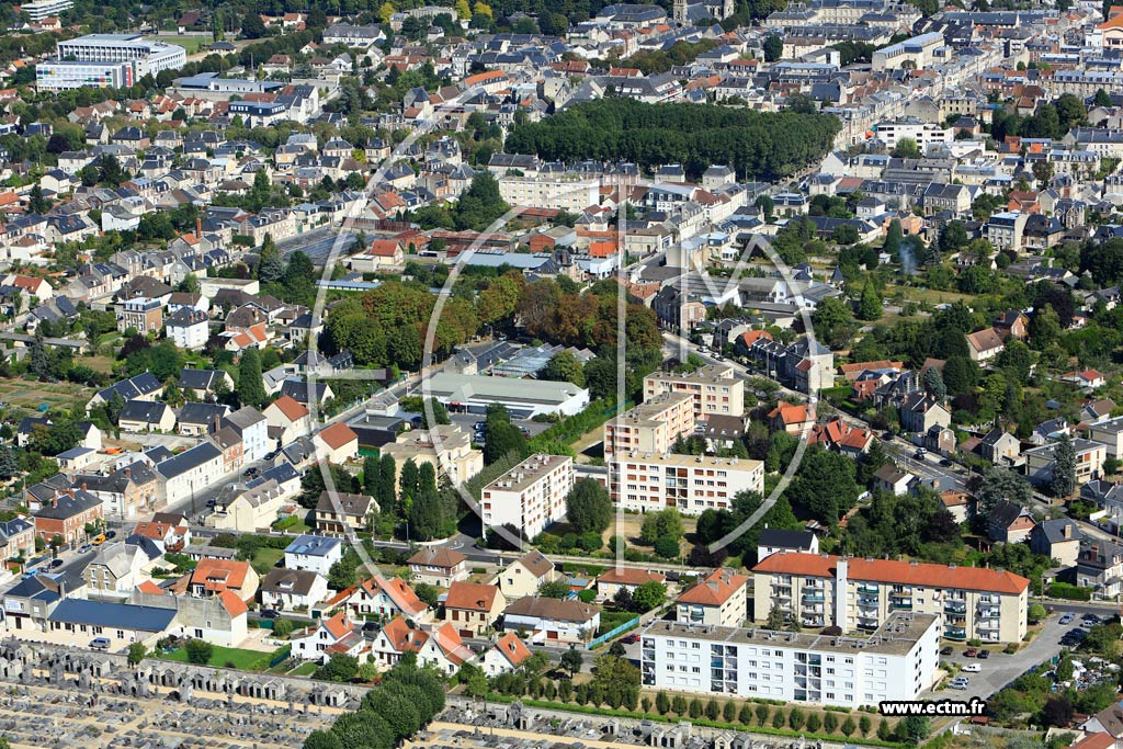 Photo arienne de Soissons