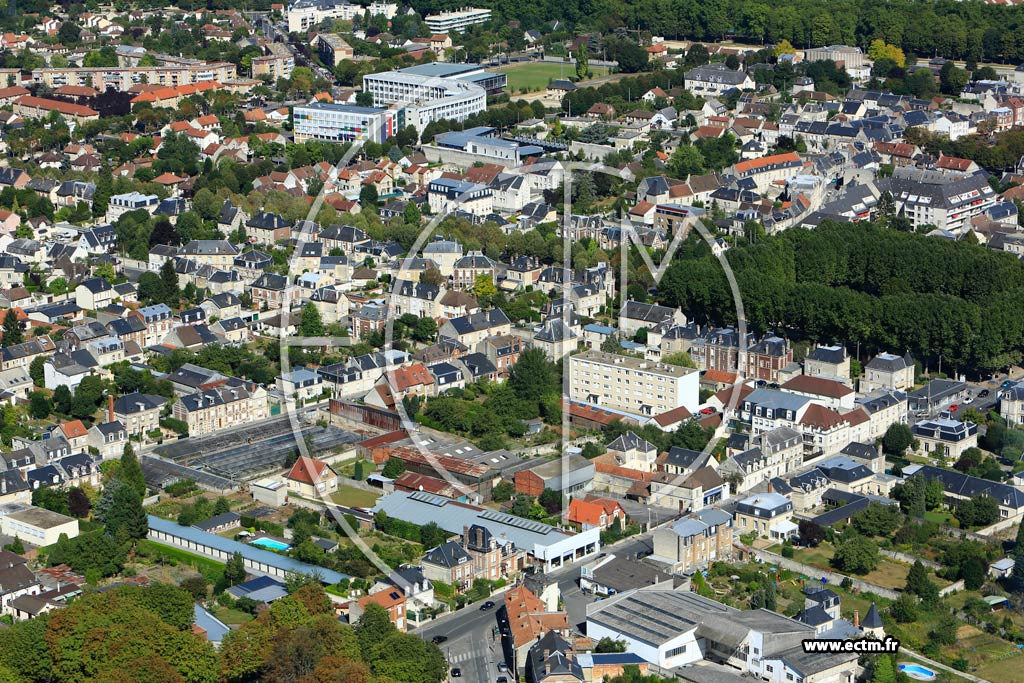 Photo arienne de Soissons