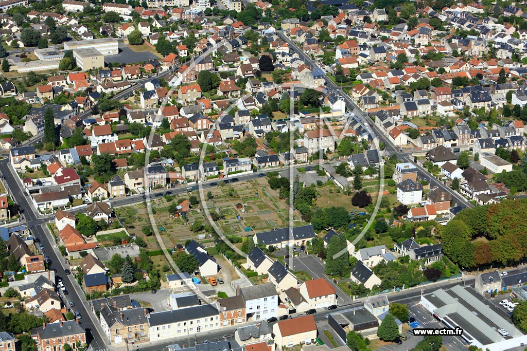 Photo arienne de Soissons