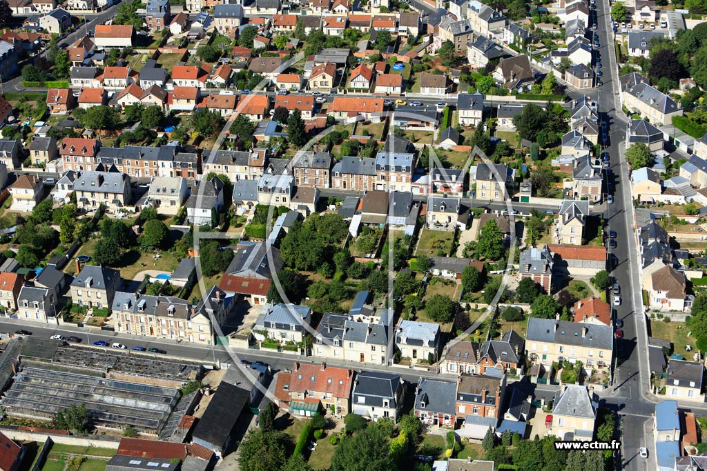 Photo arienne de Soissons