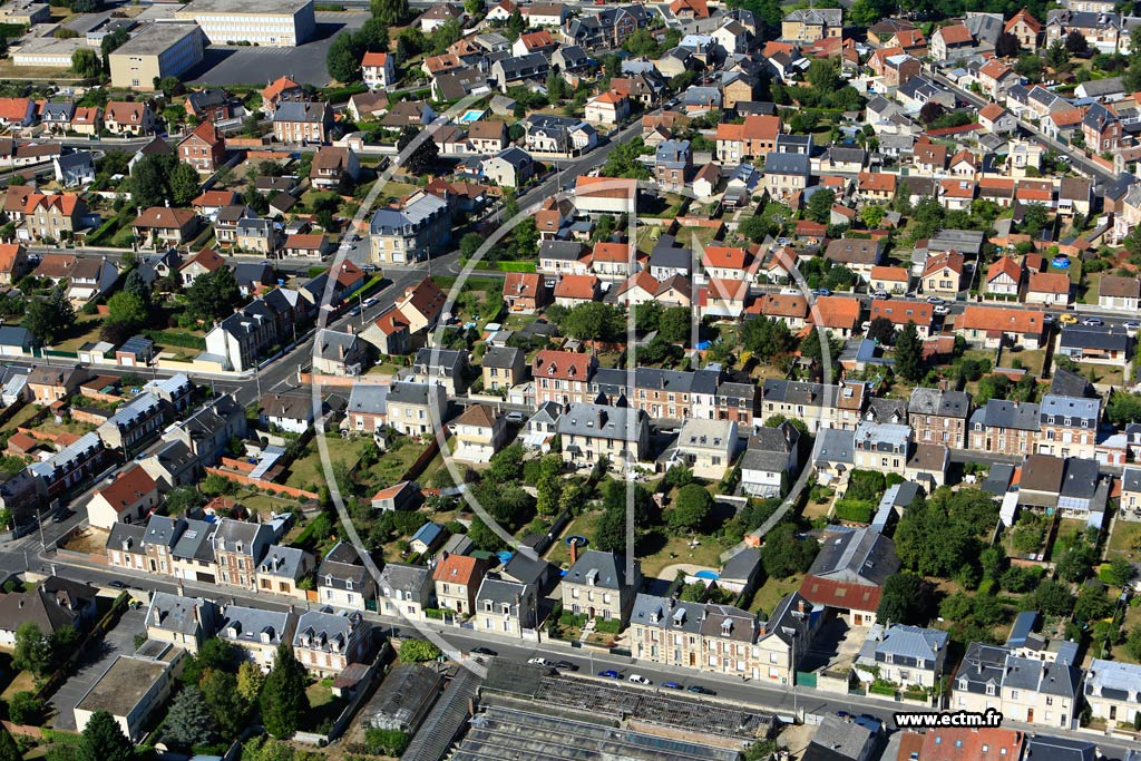 Photo arienne de Soissons